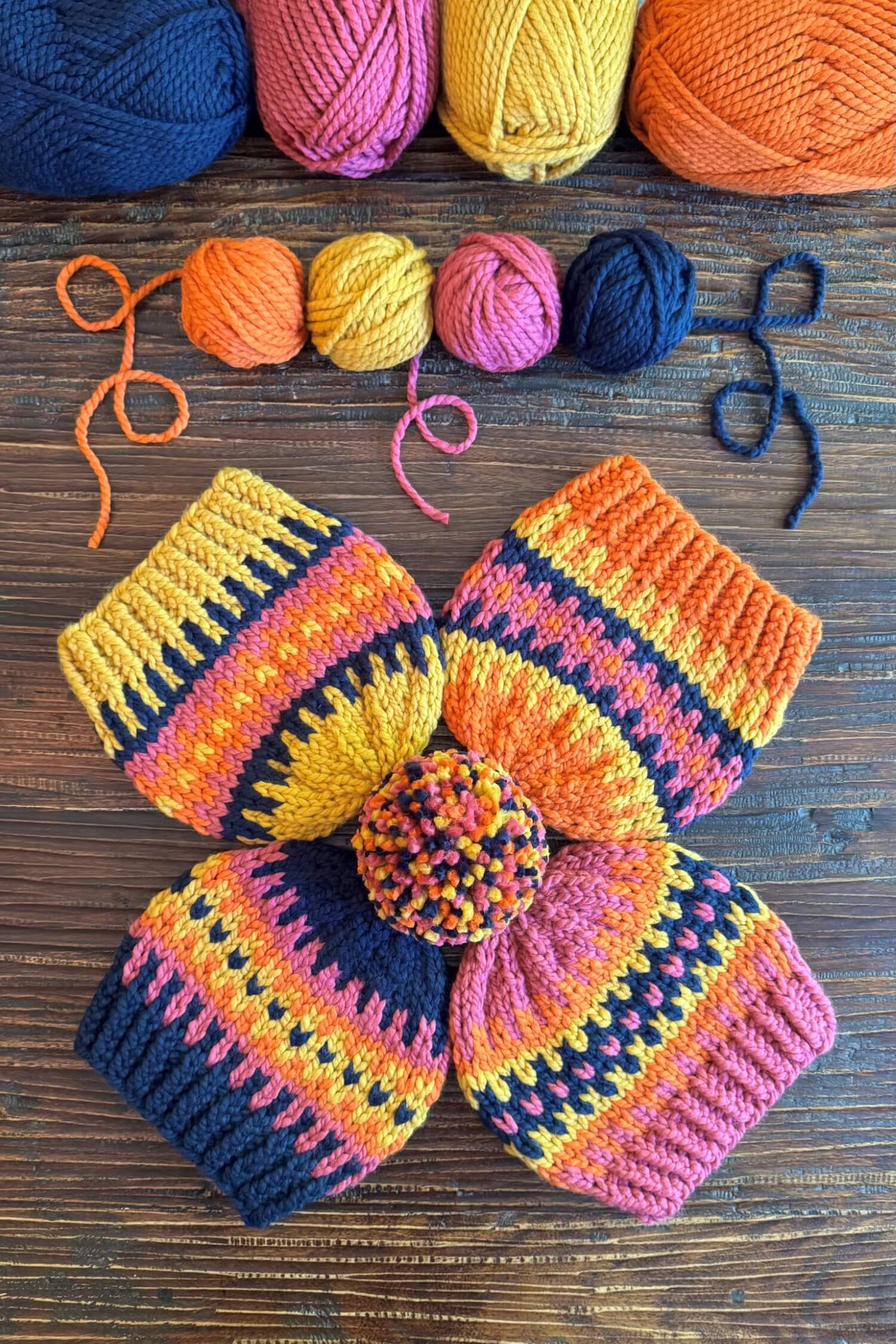 Image of Knit Kit - Color Burst Beanie