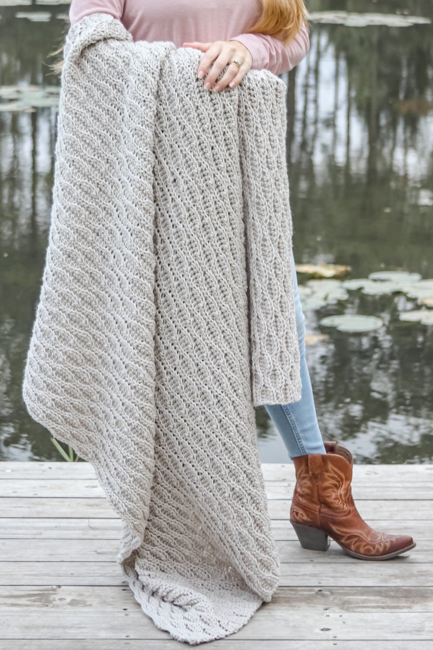 Image of Crochet Kit - Almond Stitch Blanket