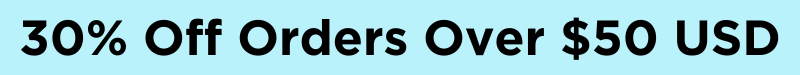 30% off orders over $50