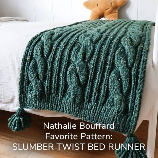 Slumber Twist bed runner pattern