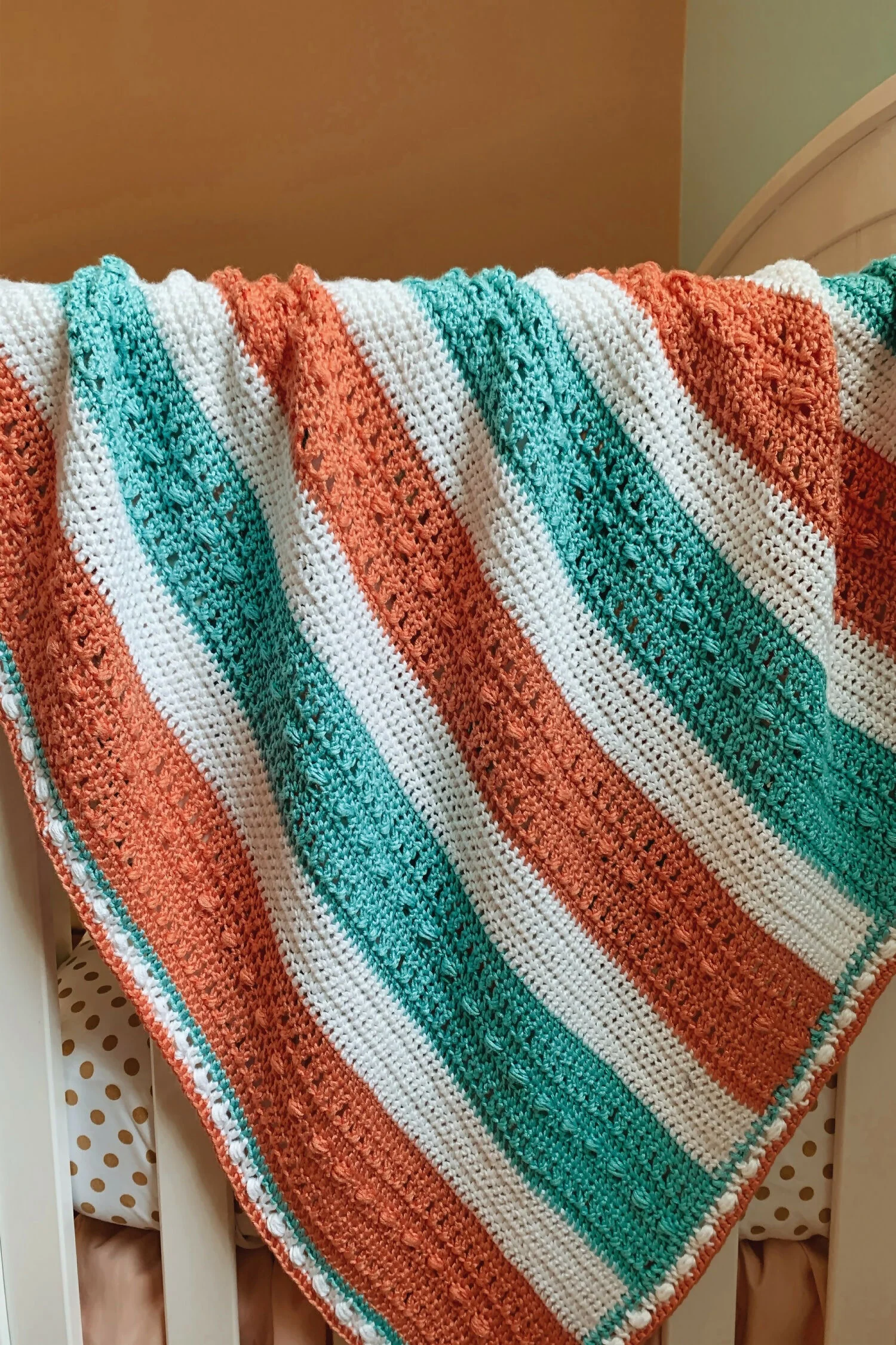 Image of The Sara Bead Baby Blanket (Crochet)