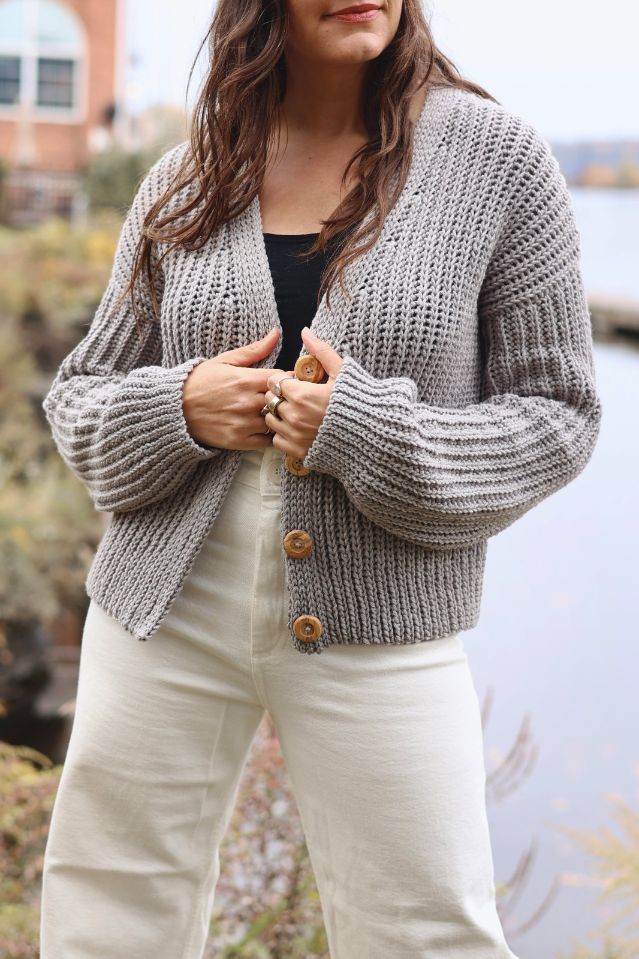 Image of Crochet Kit - Nantucket Ribbed Cardigan