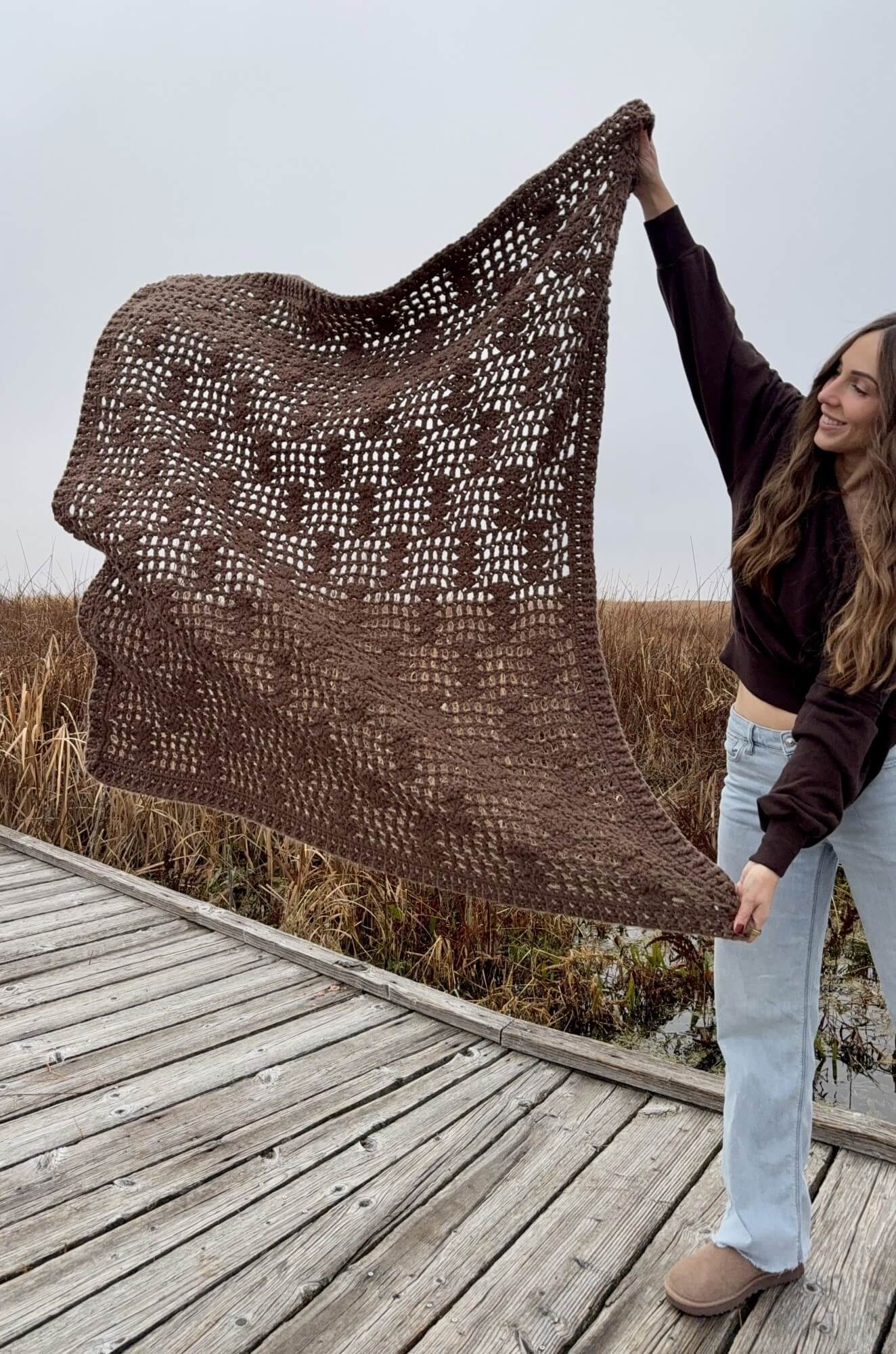 Image of Crochet Kit - Cottage Lattice Throw