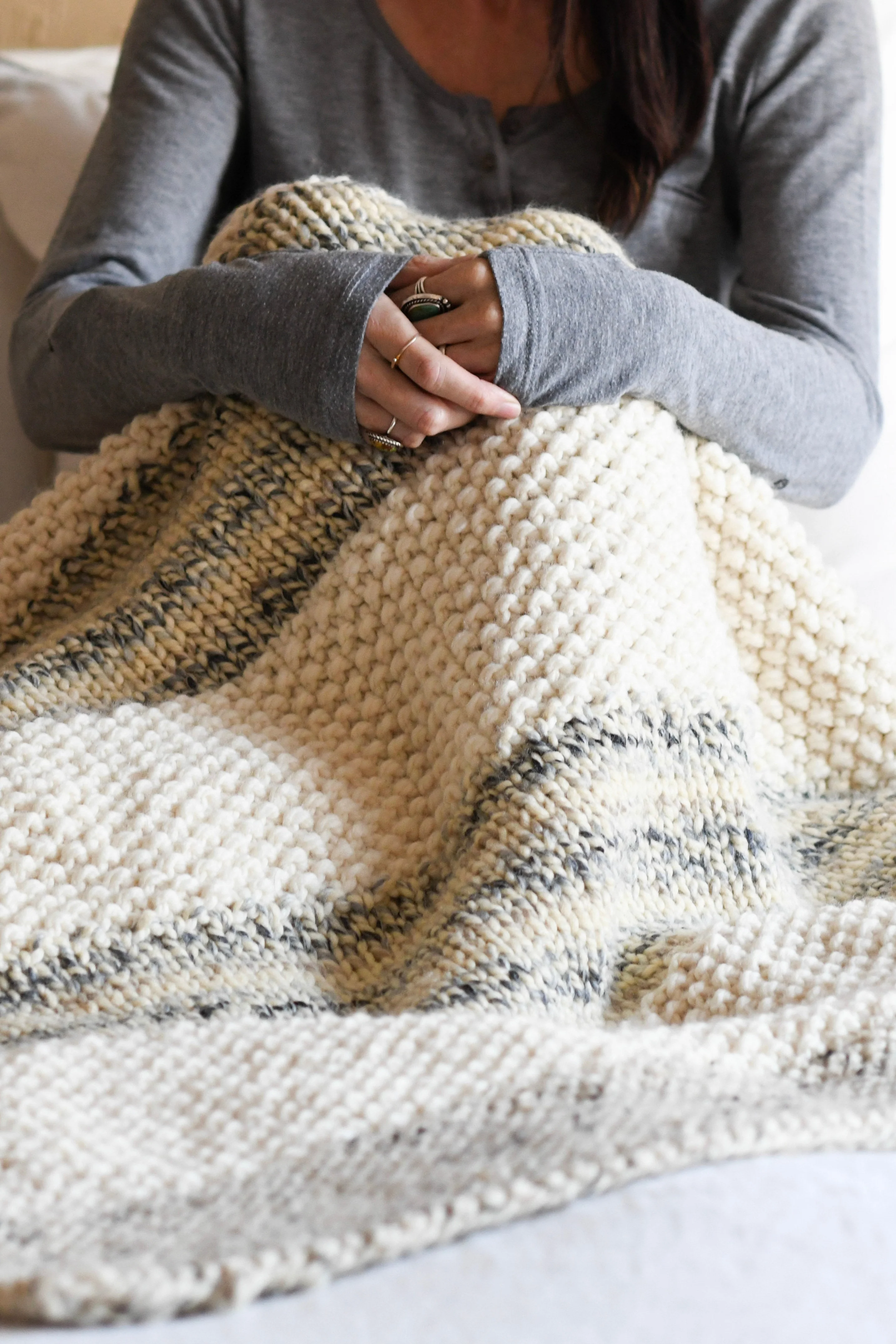 Image of Knit Kit - Winterland Three Stitch Blanket