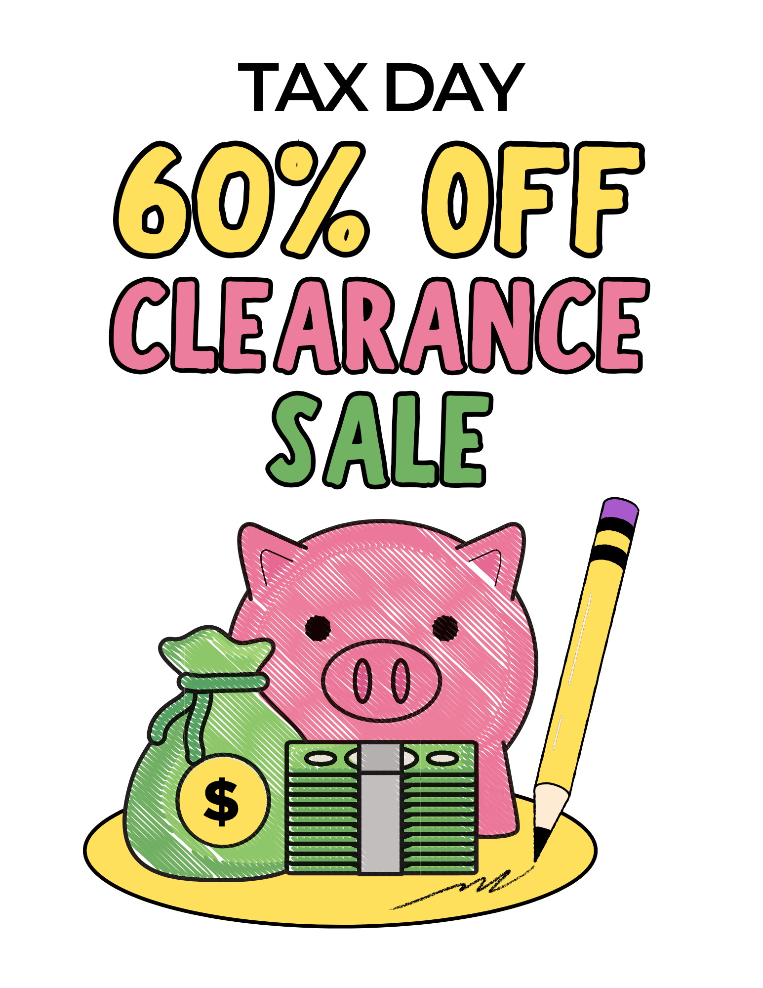 60% off clearance