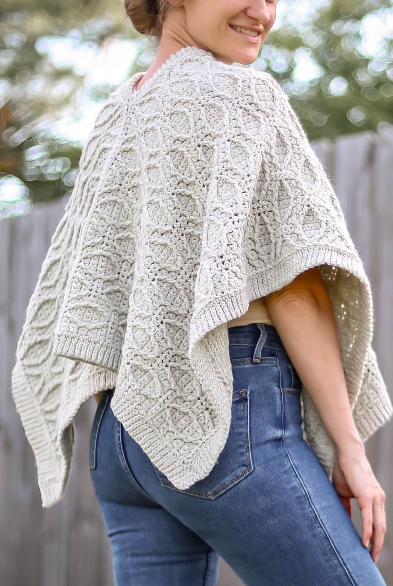 Image of Crochet Kit - Simple Diamond Heirloom Poncho