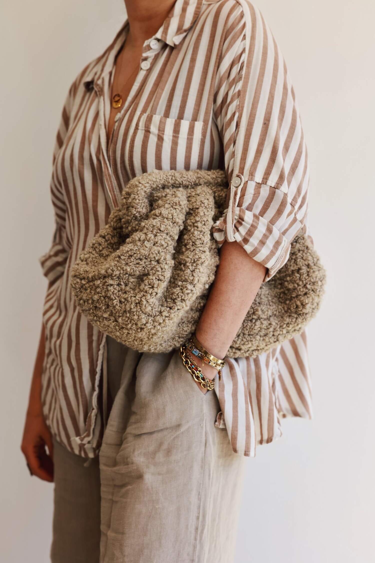 Image of Crochet Kit - Sherpa Dumpling Clutch