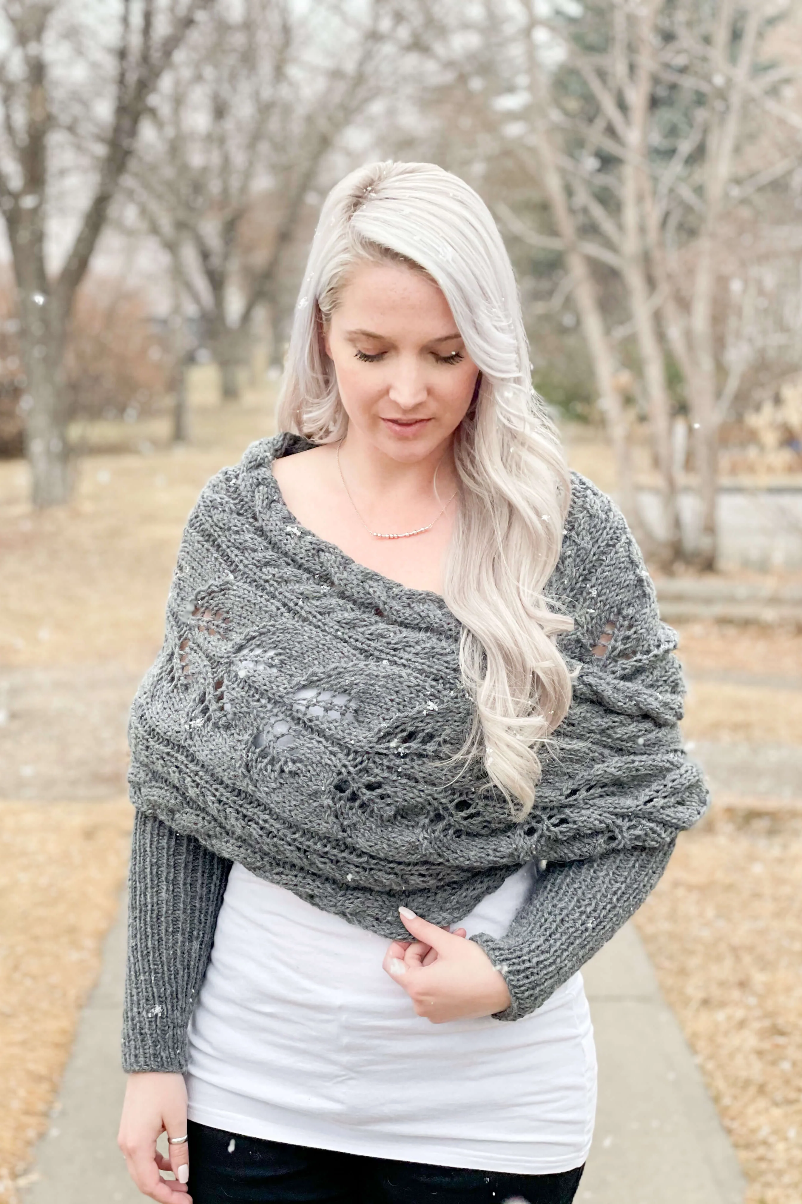 Image of Knit Kit - Wrapped Up in Cables Sweater Scarf