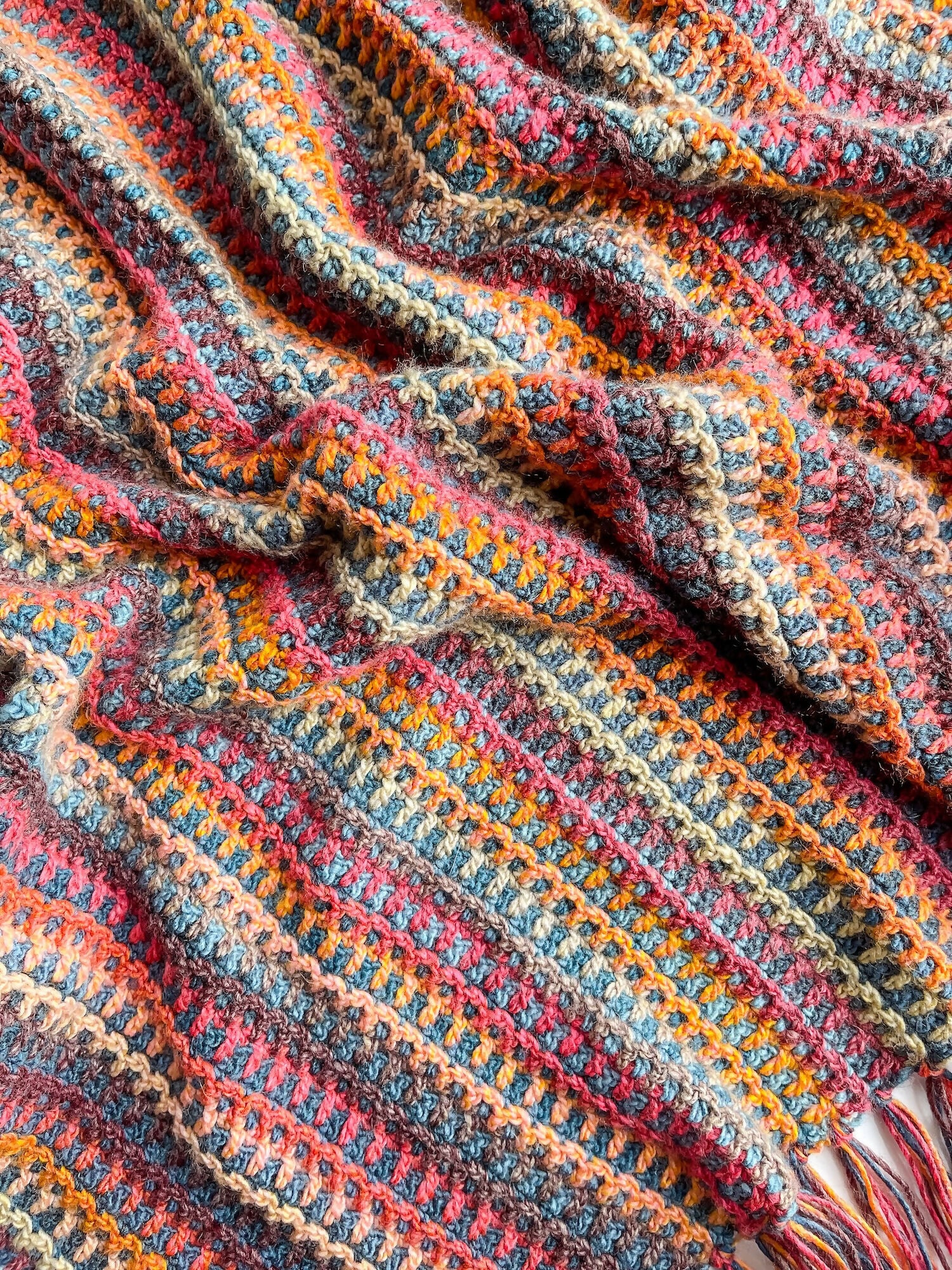 Image of Mountain Trail Blanket (Crochet)