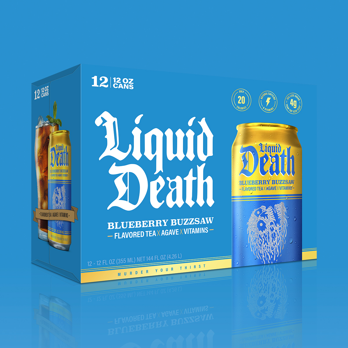 Liquid Death Iced Tea - Blueberry Buzzsaw
