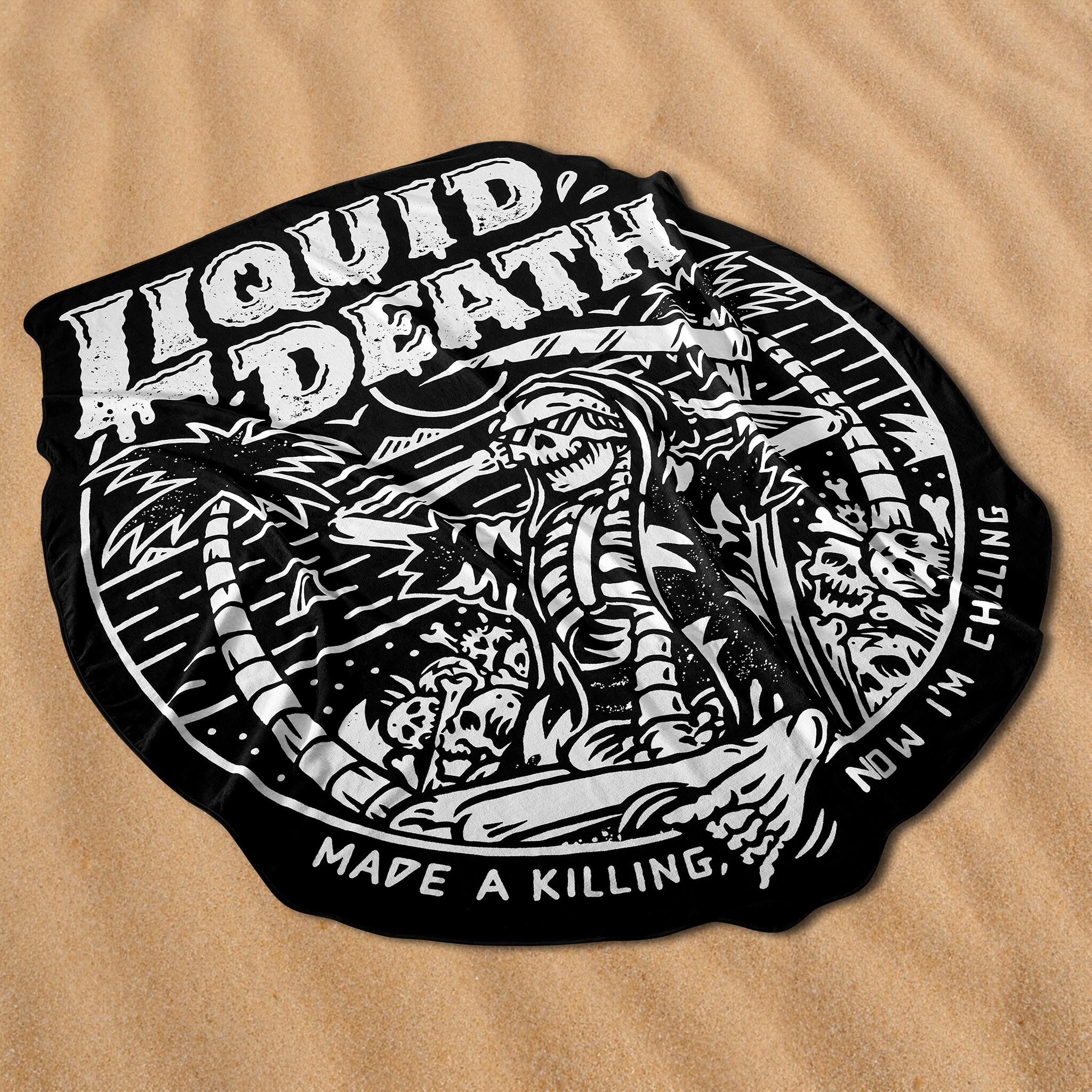 Reapin’ Ain’t Easy Oversized Beach Towel