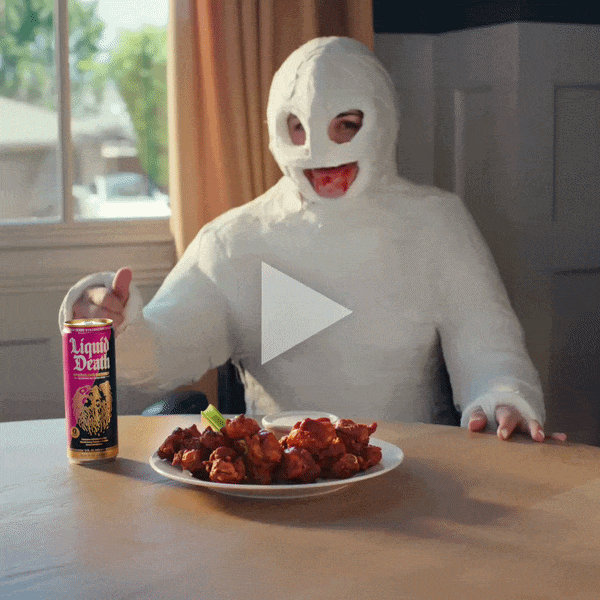 Liquid Death Energy Gets You Chicken Wings