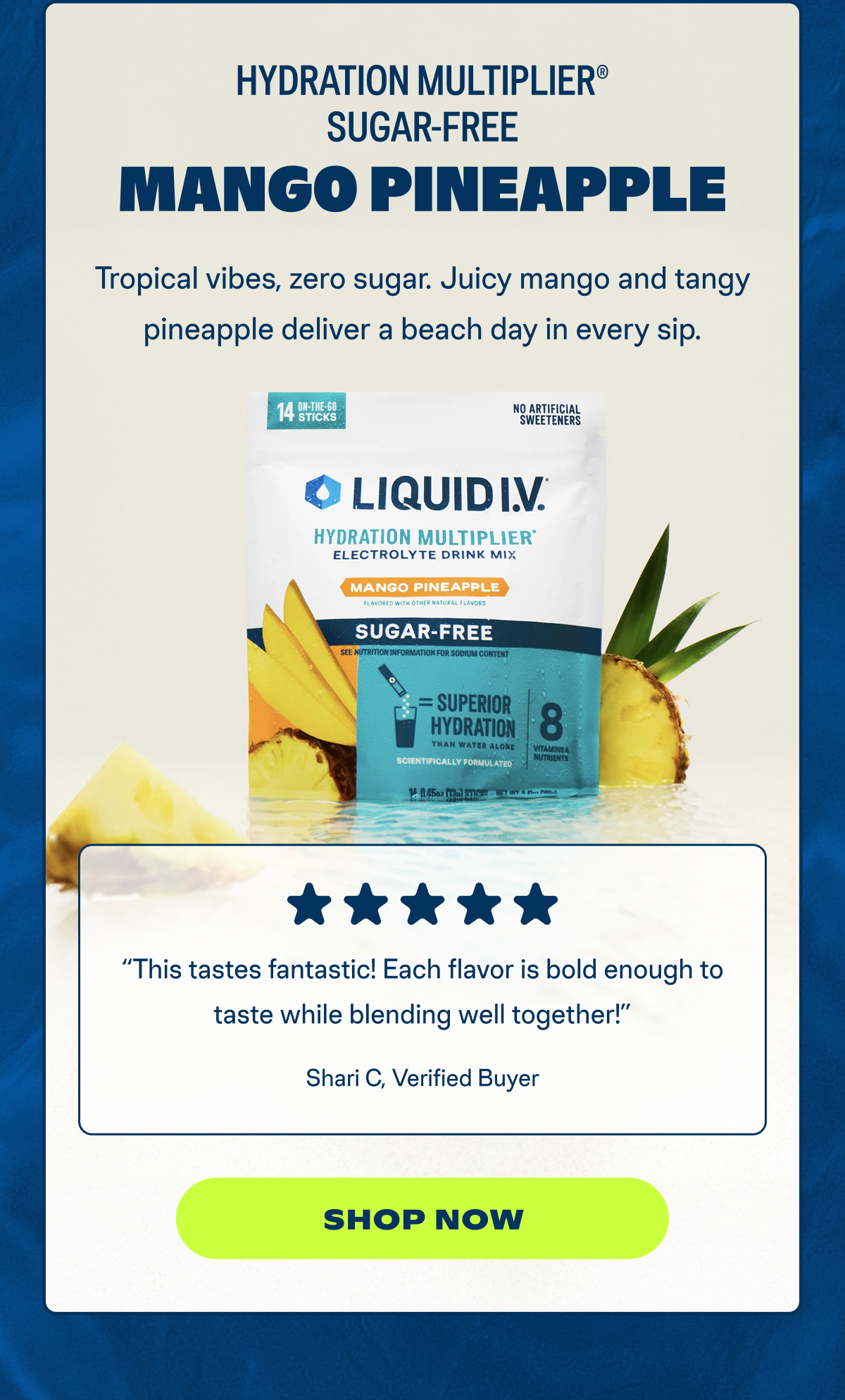 Sugar-Free Mango Pineapple Hydration Multiplier