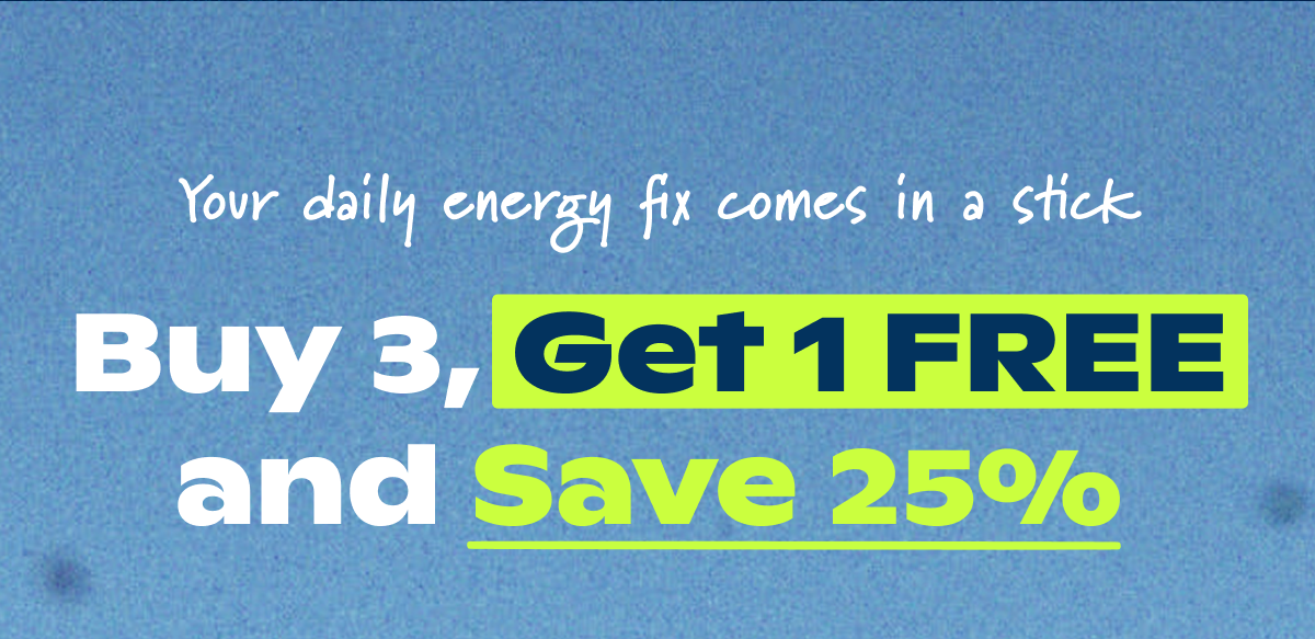 Buy 3, Get 1 FREE and Save 25%