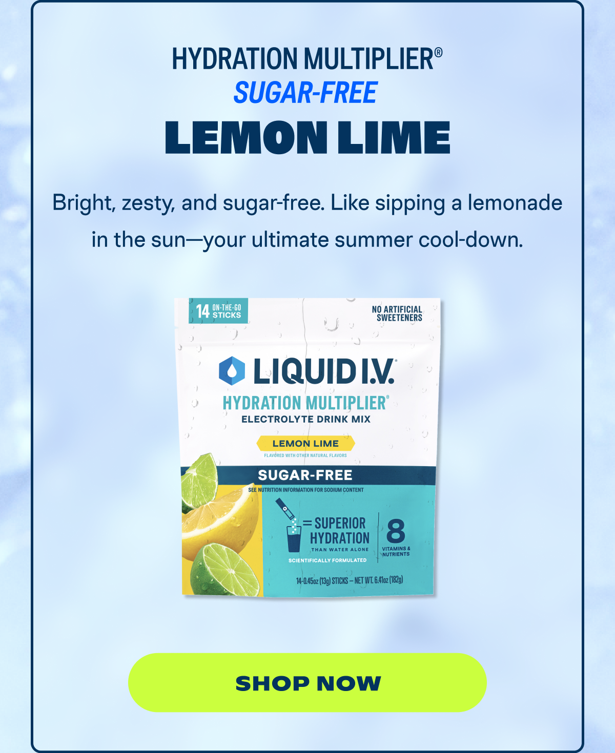Lemon Lime Sugar-Free Hydration Multiplier