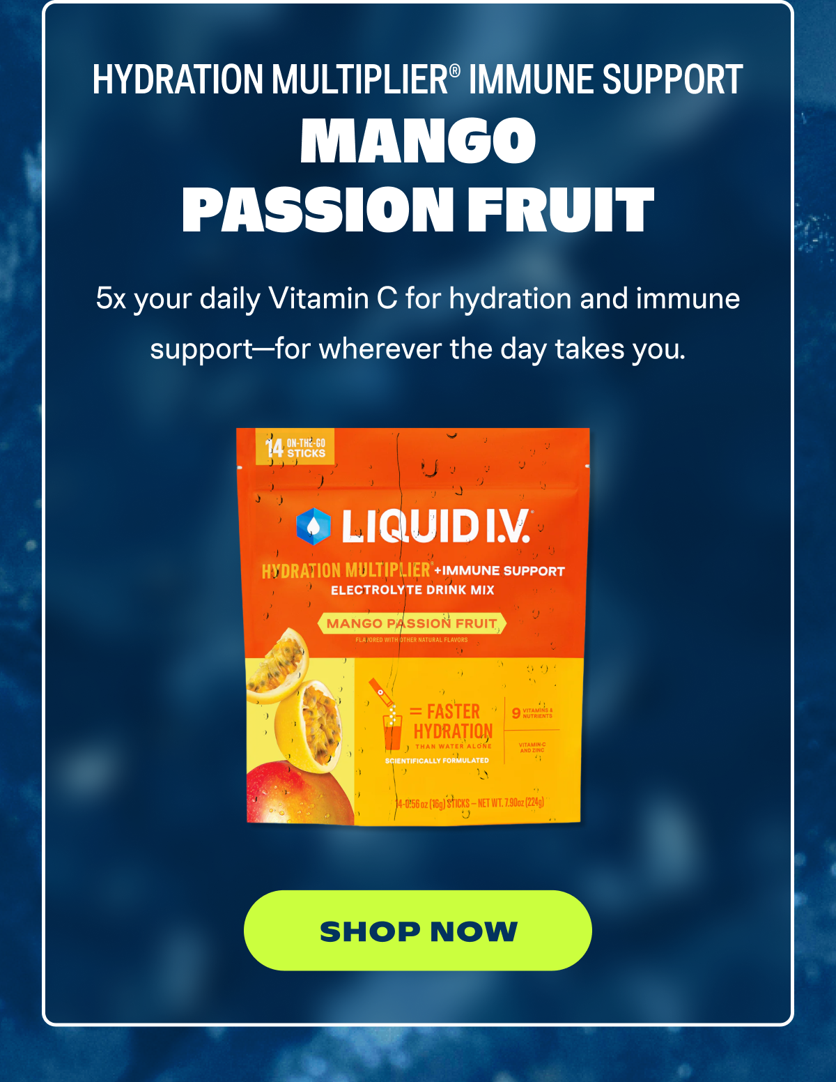 Mango Passion Fruit Hydration Multiplier Immune Support
