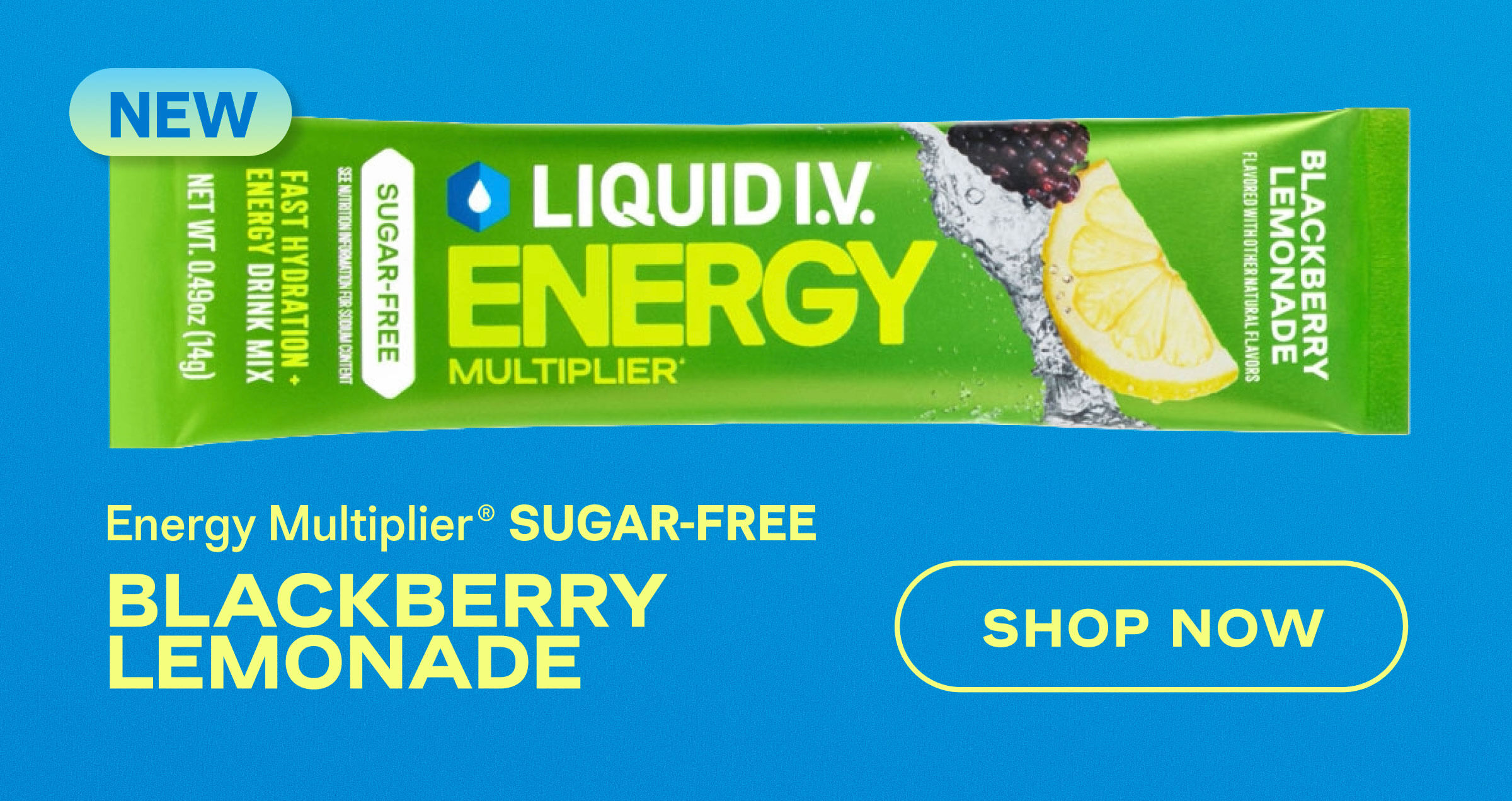 Energy Multiplier Sugar-Free Blackberry Lemonade