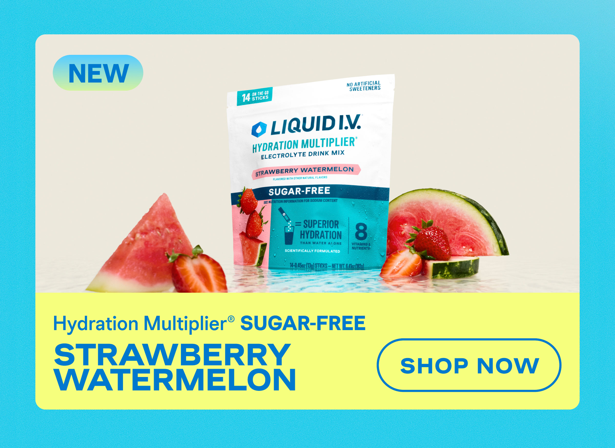 Hydration Multiplier Sugar-Free Strawberry Watermelon