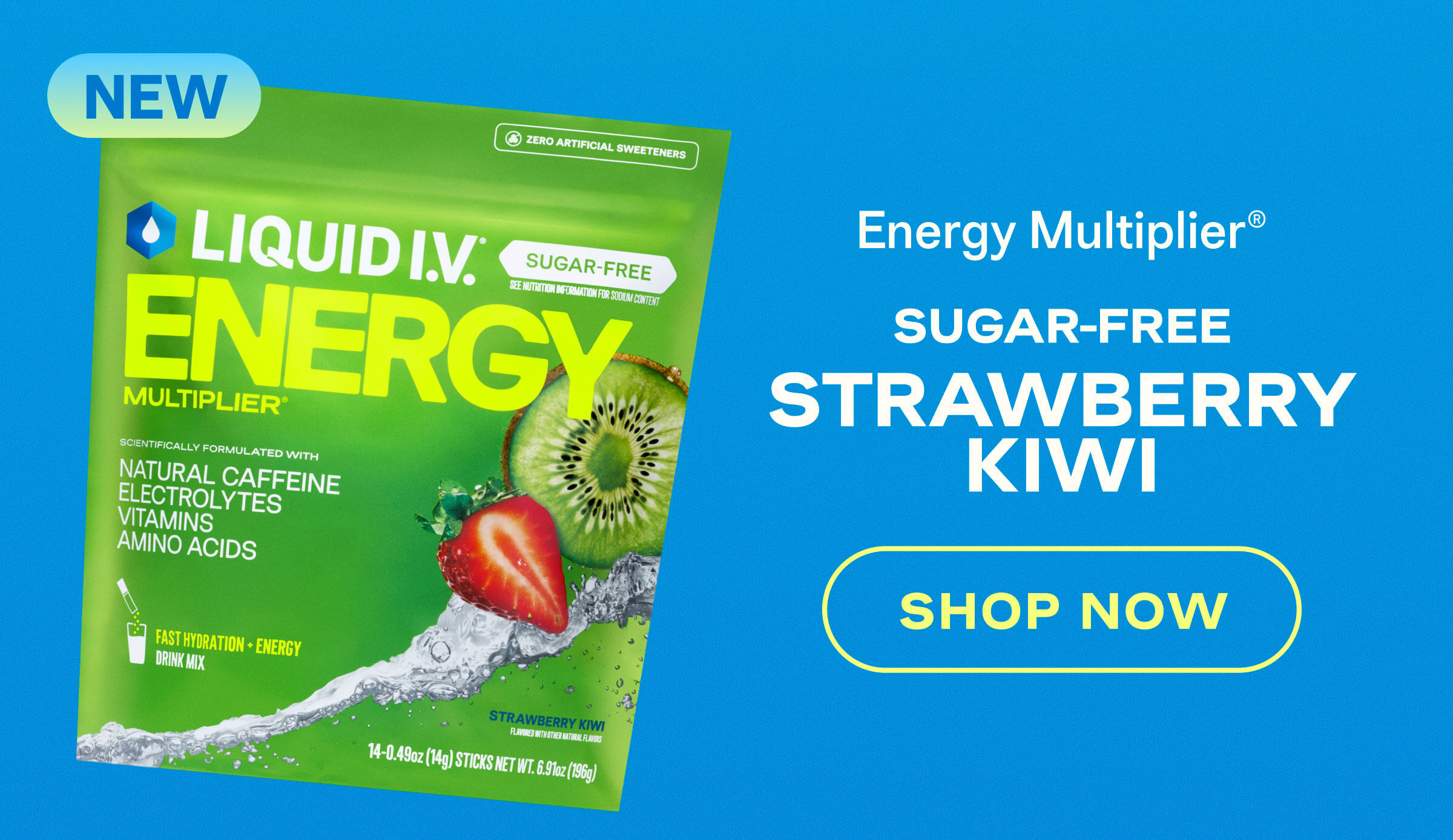 Energy Multiplier Sugar-Free Strawberry Kiwi