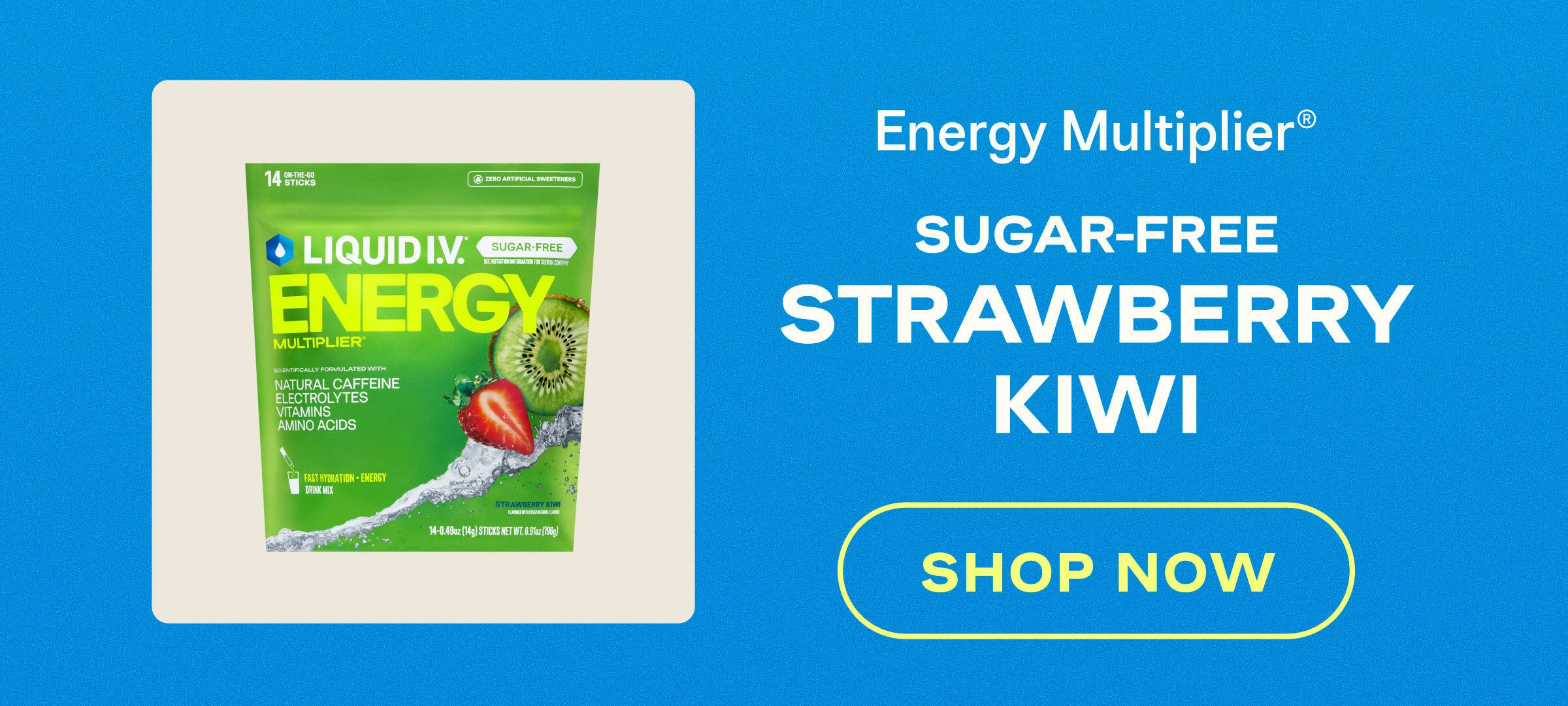 Energy Multiplier Sugar-Free Strawberry Kiwi
