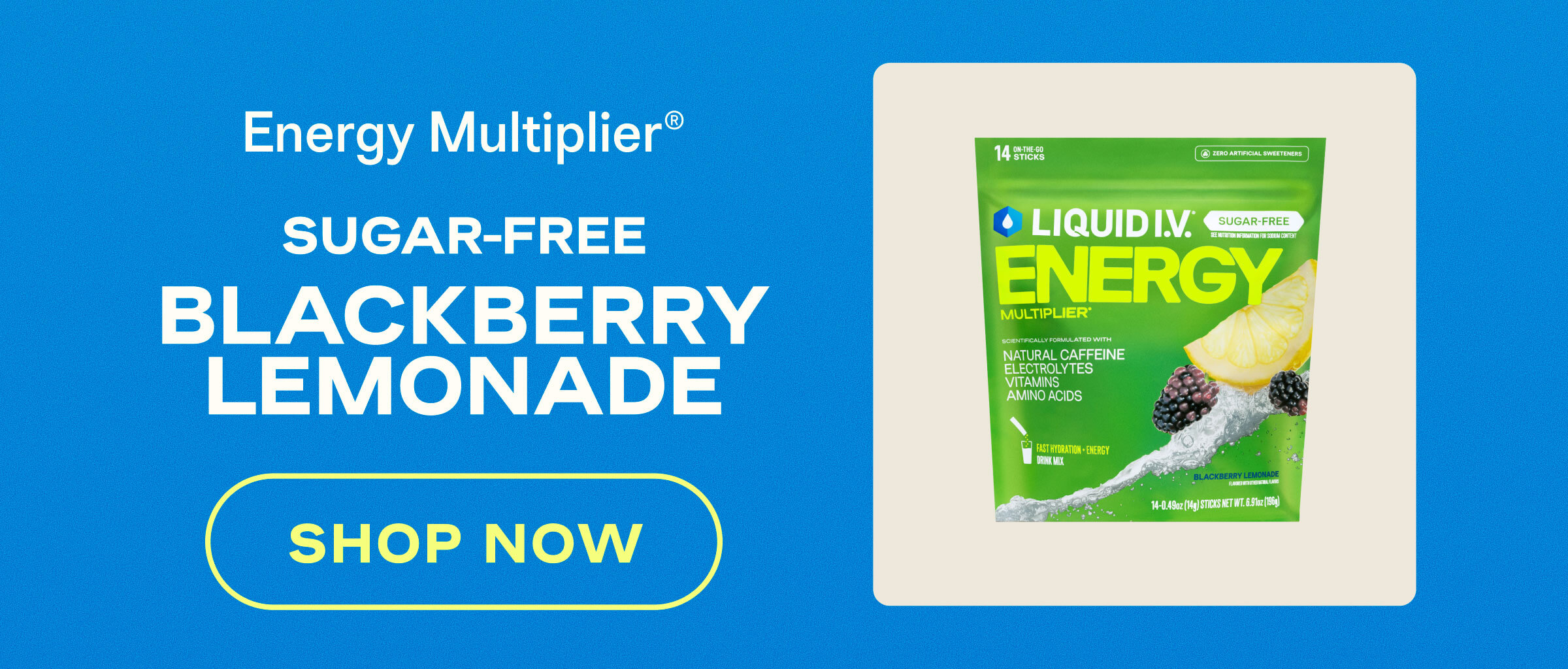Energy Multiplier Sugar-Free Blackberry Lemonade