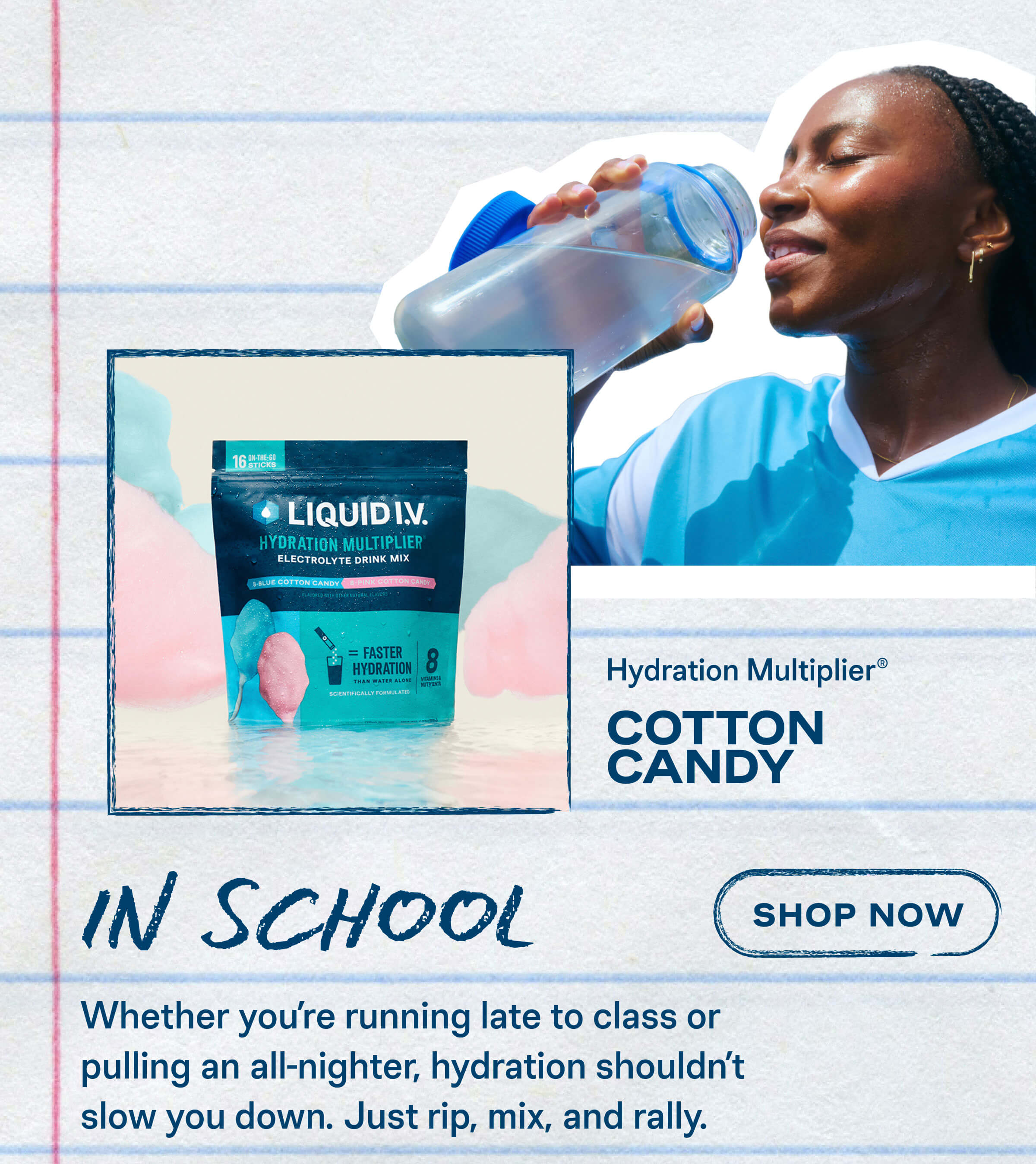 In School: Cotton Candy Hydration Multiplier
