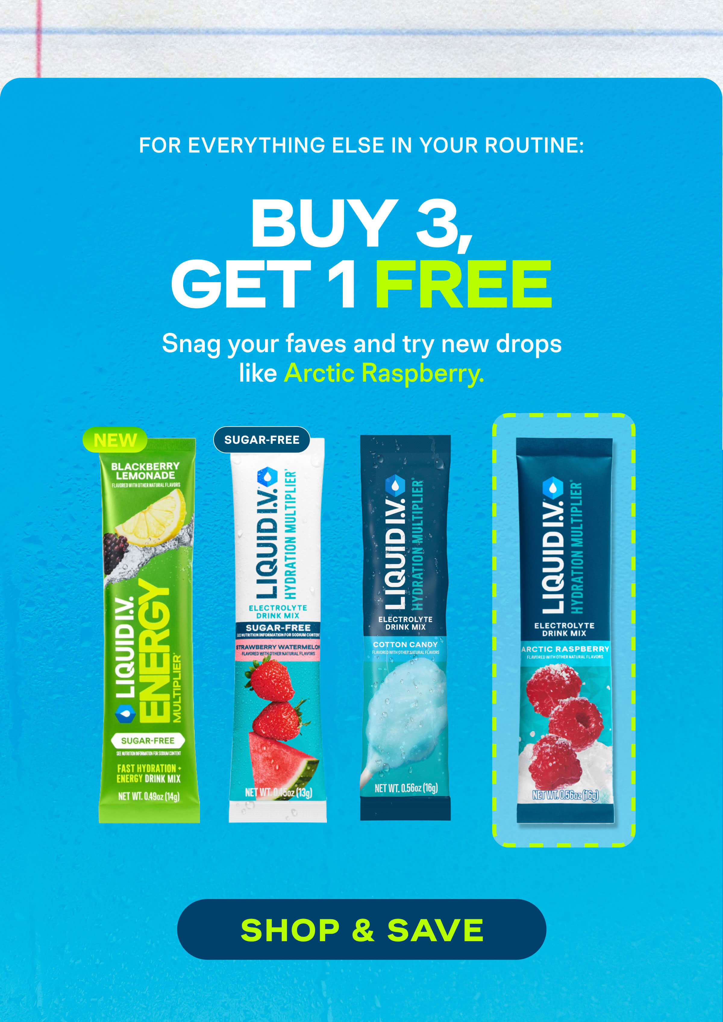 Buy 3, Get 1 Free