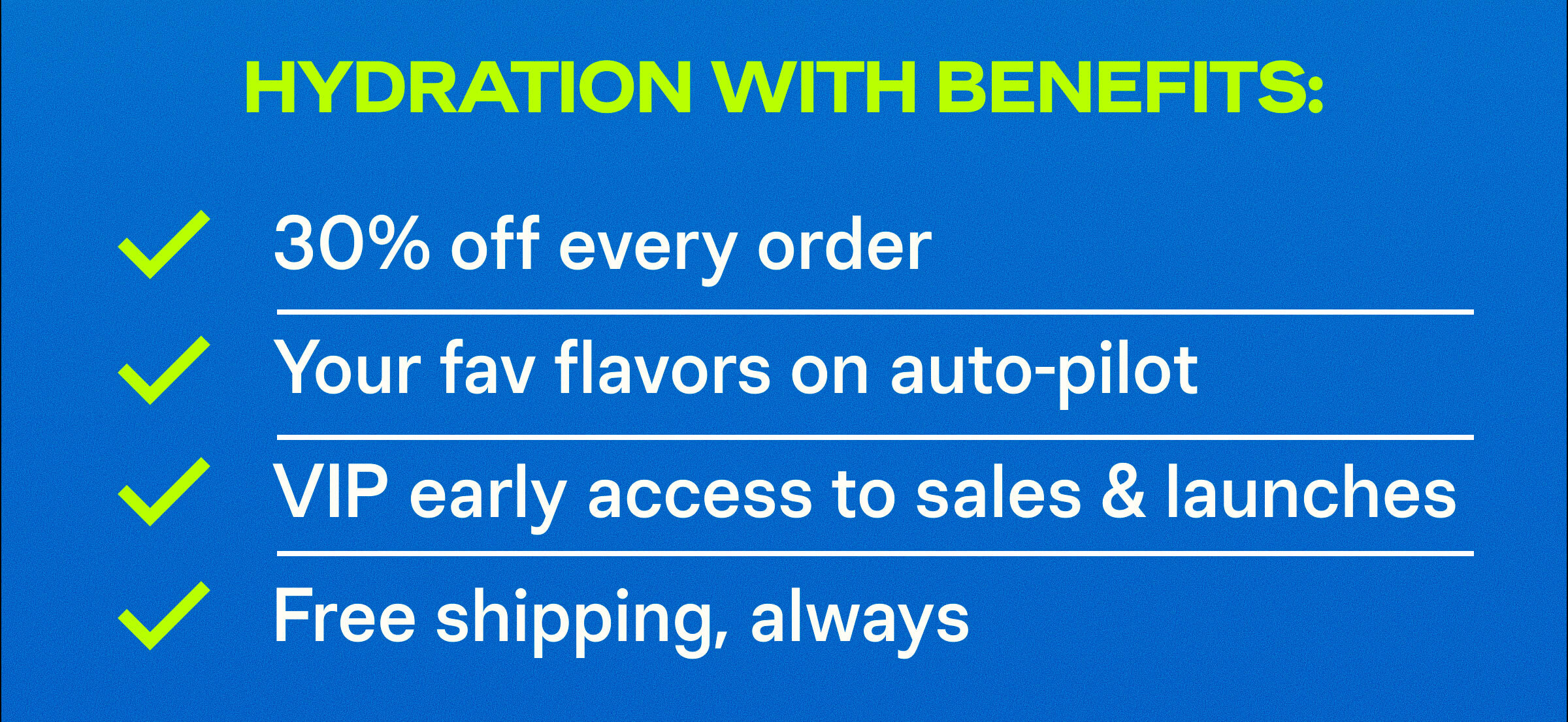 Hydration with Benefits