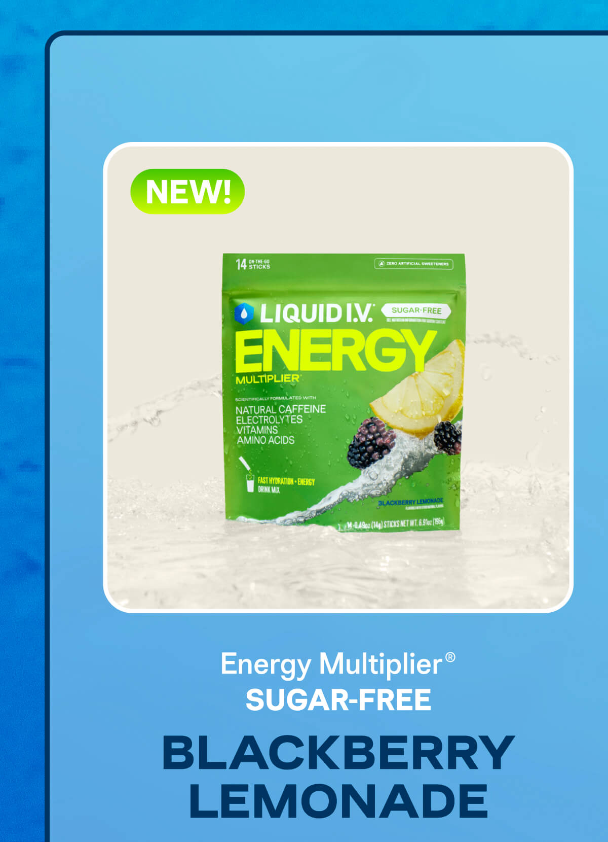 Blackberry Lemonade Energy Multiplier Sugar-Free