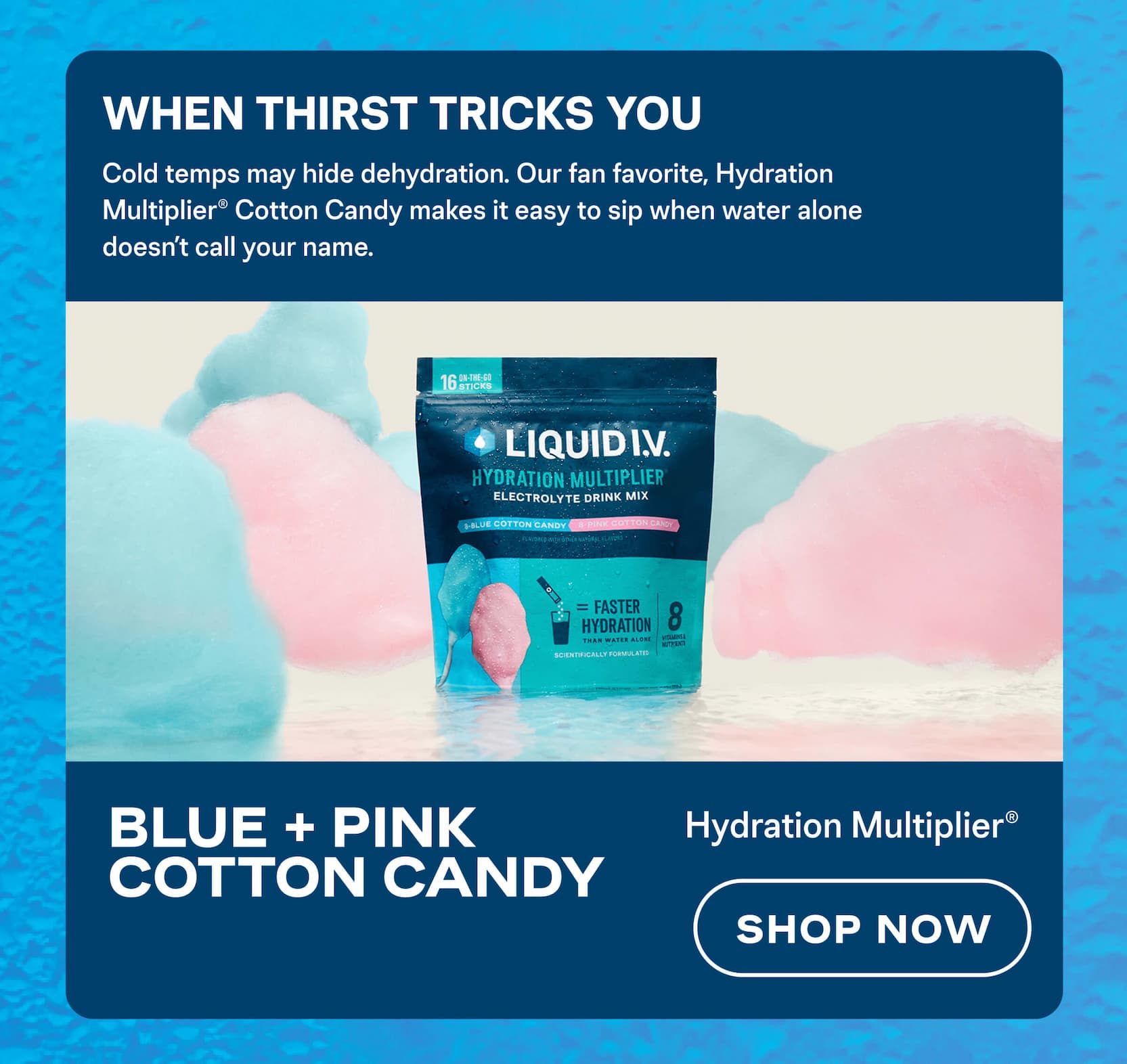 Blue + Pink Cotton Candy Hydration Multiplier
