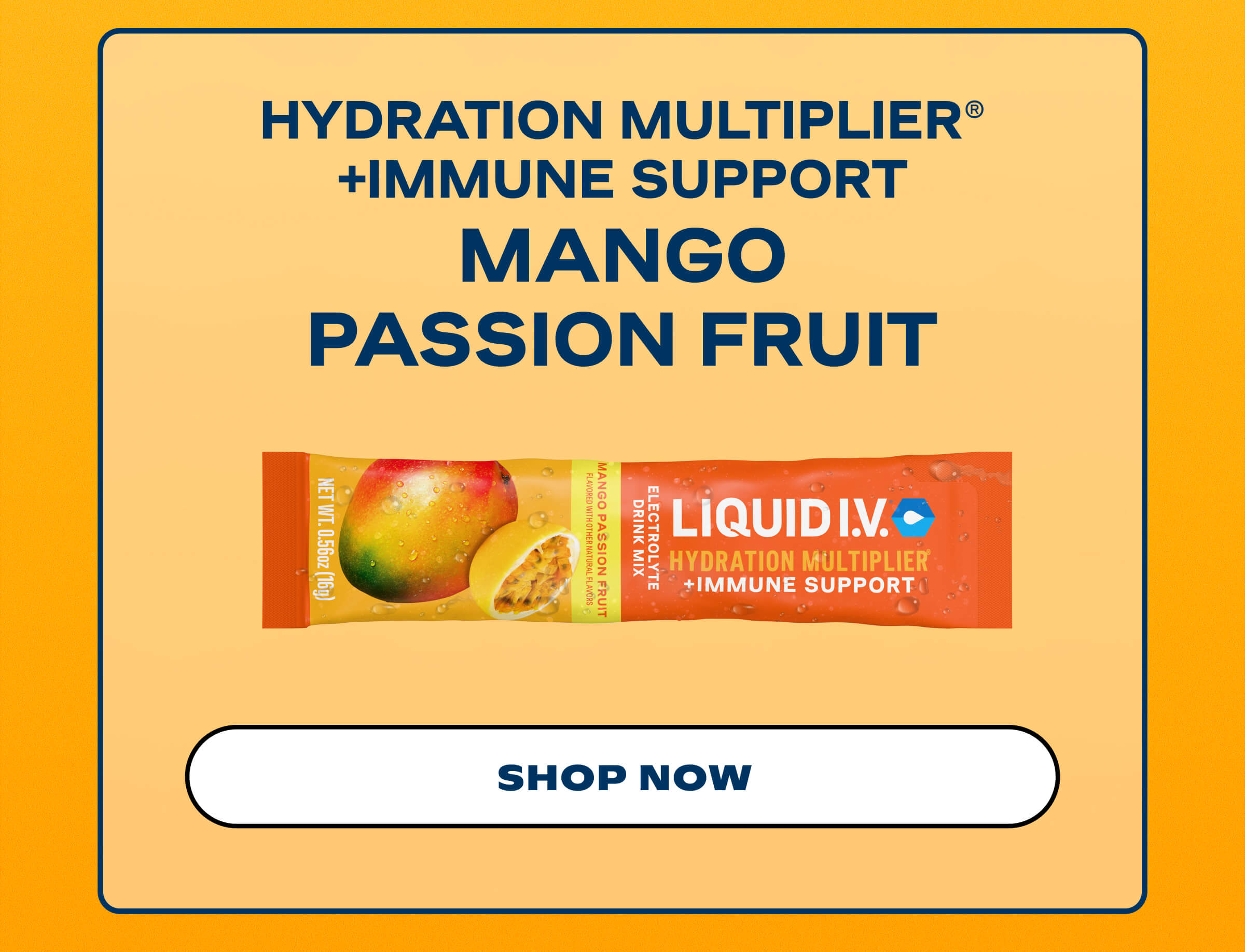 Mango Passion Fruit Hydration Multiplier +Immune Support