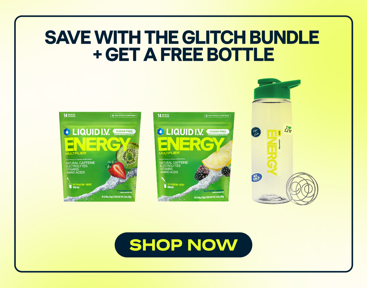 Save with the Glitch Bundle + Get a Free Bottle
