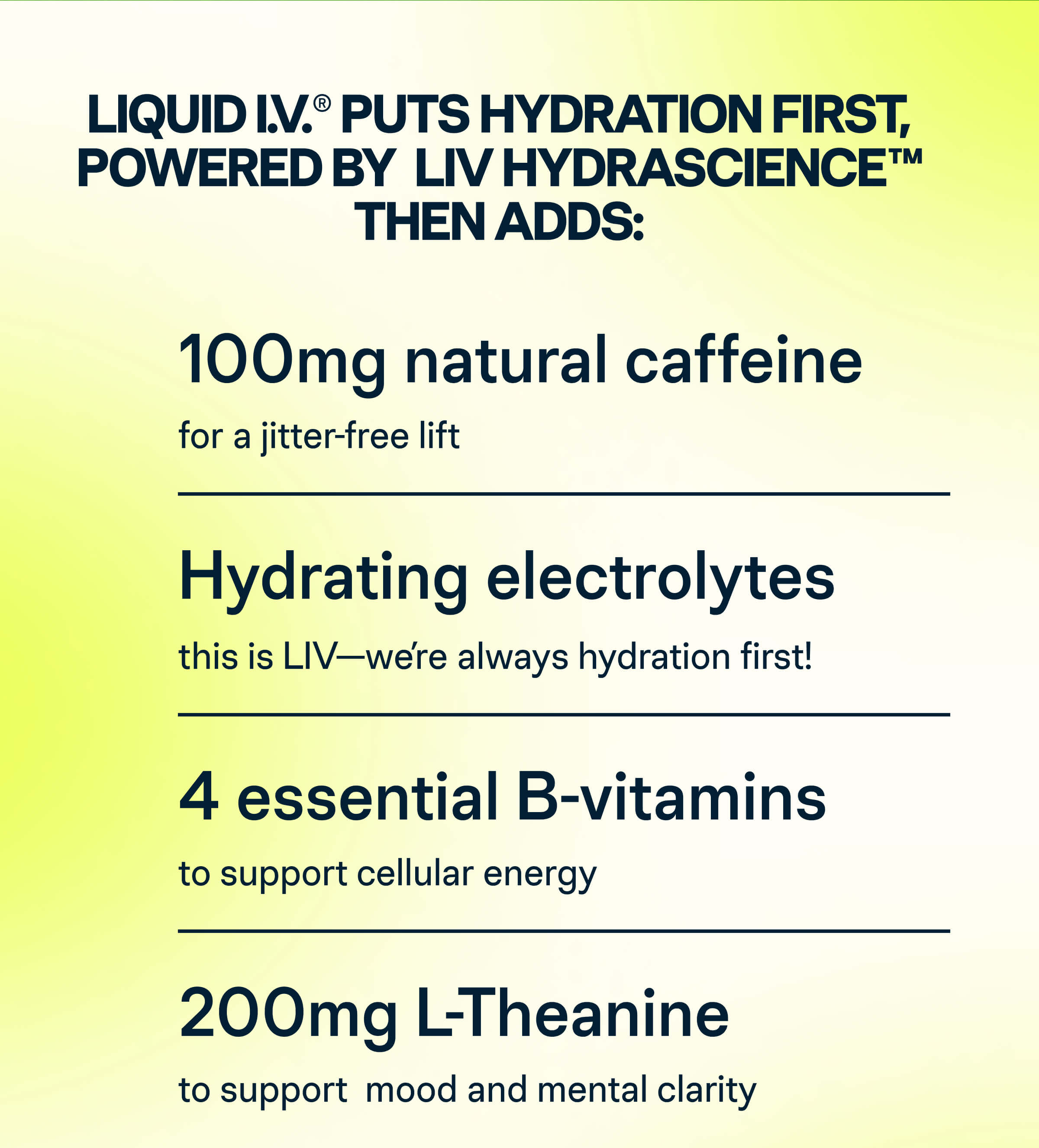 Liquid I.V. puts hydration first, powered by LIV Hydrascience
