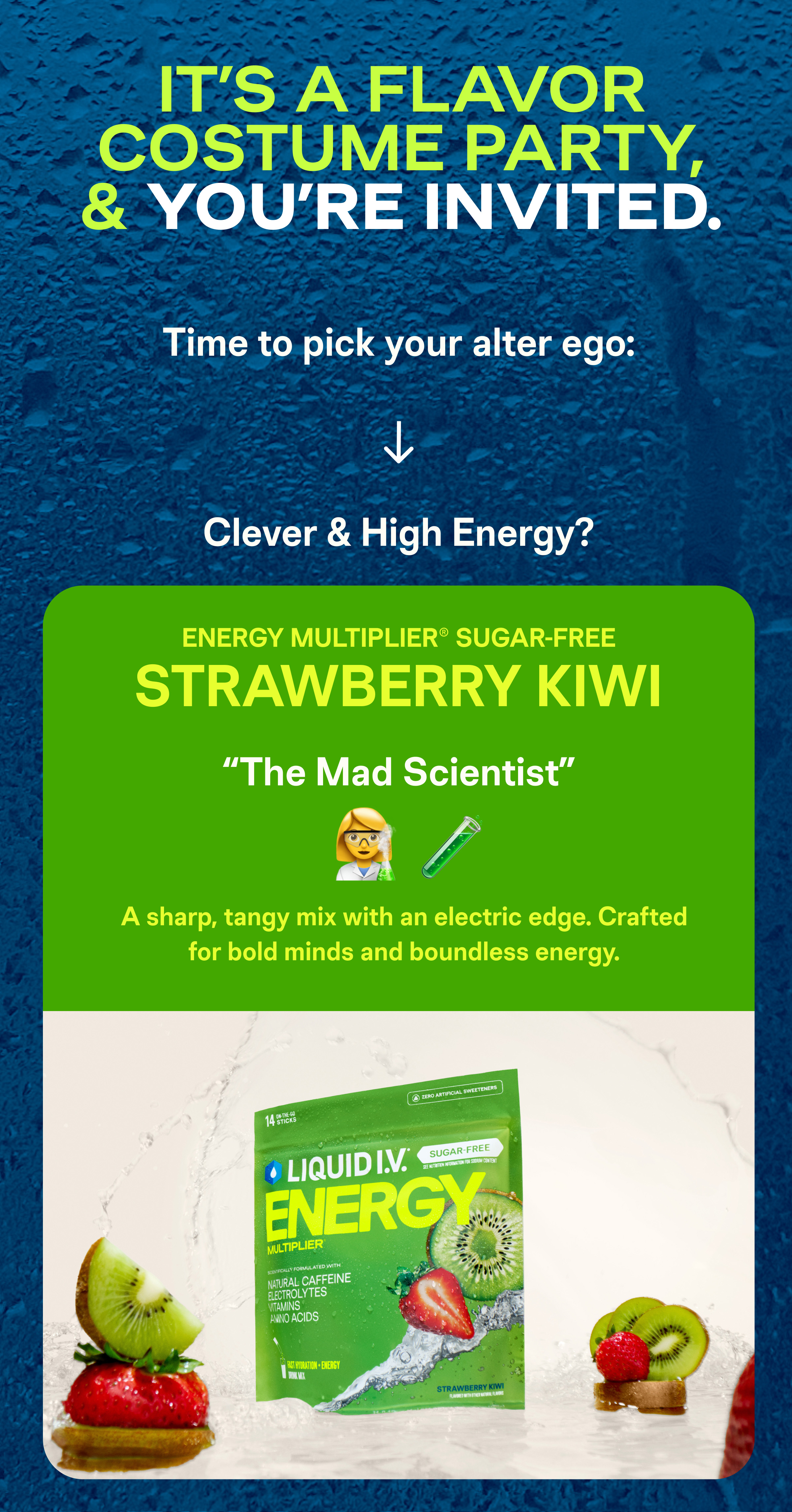 Strawberry Kiwi Energy Multiplier Sugar-Free