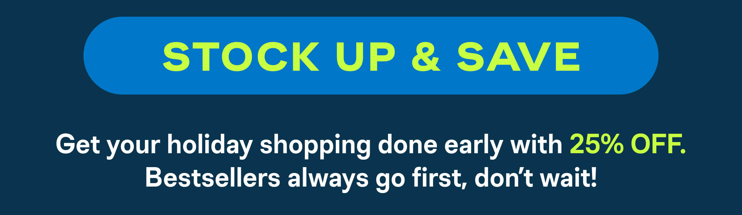 Stock Up & Save
