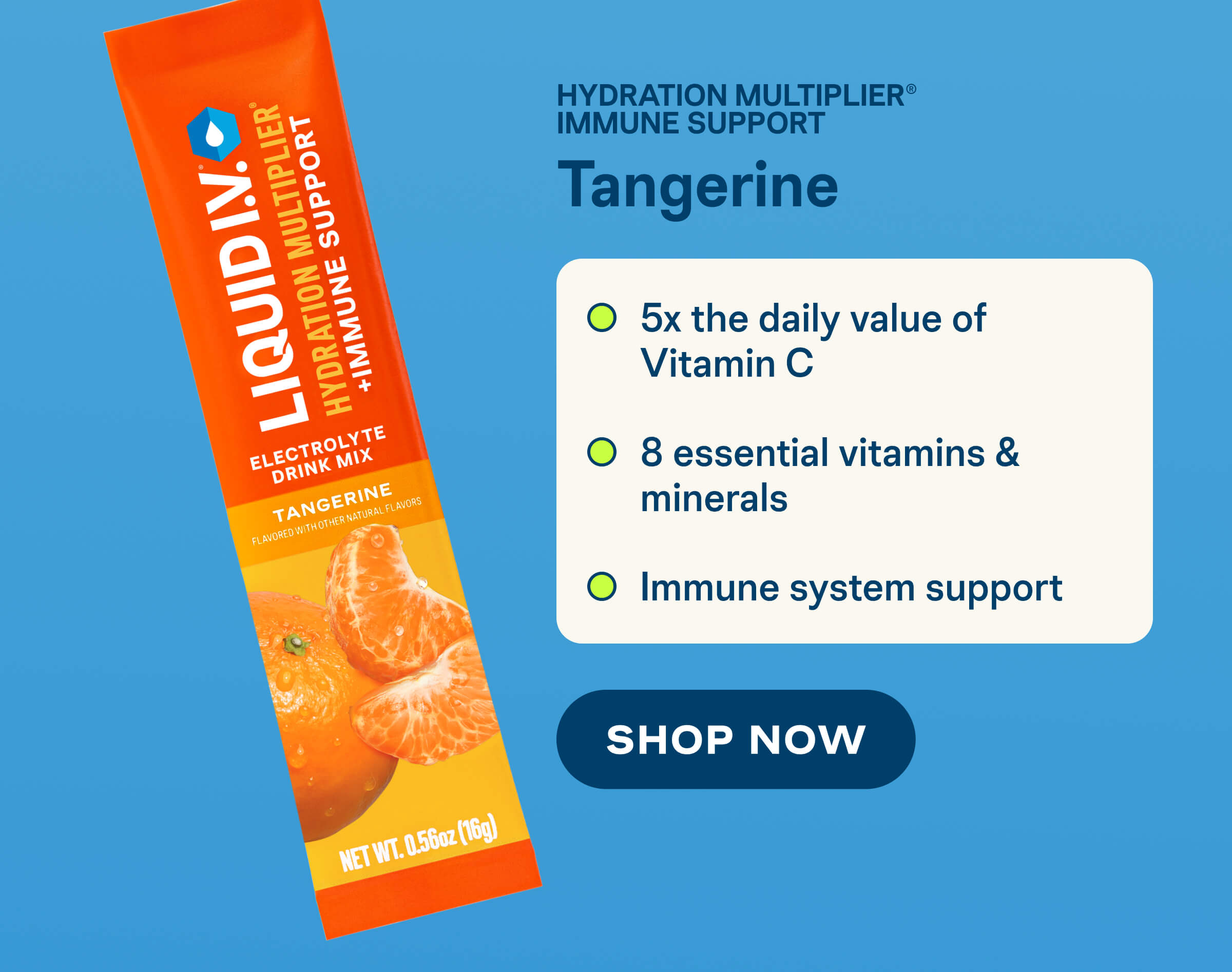 Tangerine Hydration Multiplier Immune Support