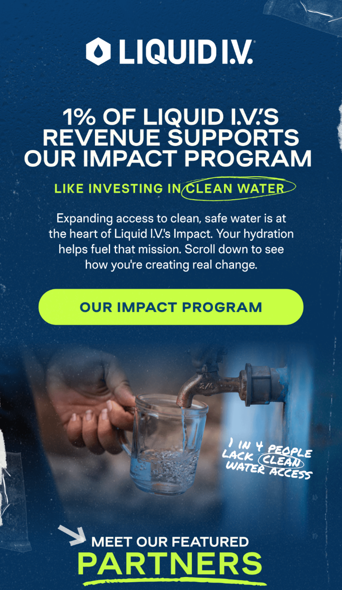 1% of Liquid I.V.'s Revenue Supports Our Impact Program