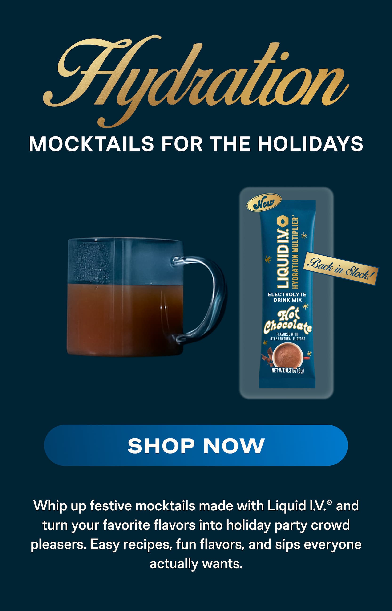 Hydration Mocktails for the Holidays