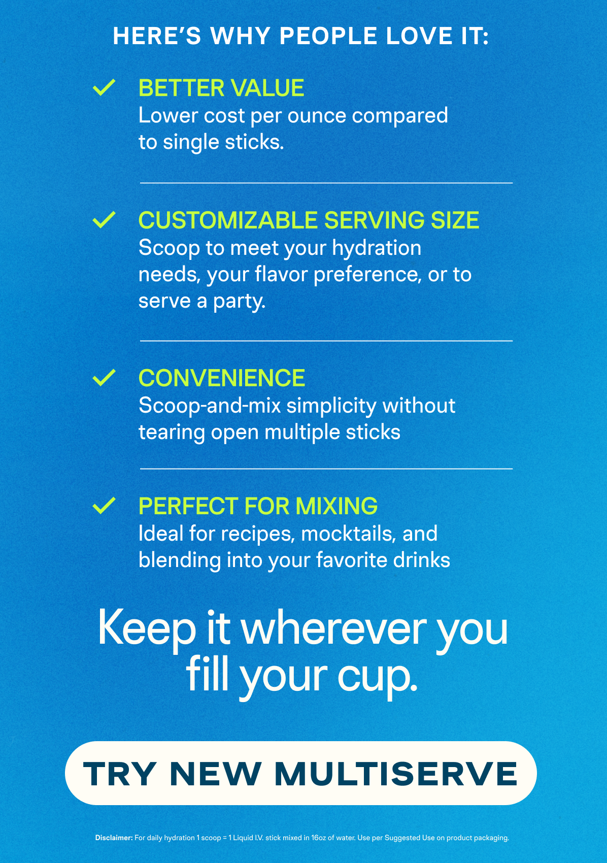 Try New Multiserve