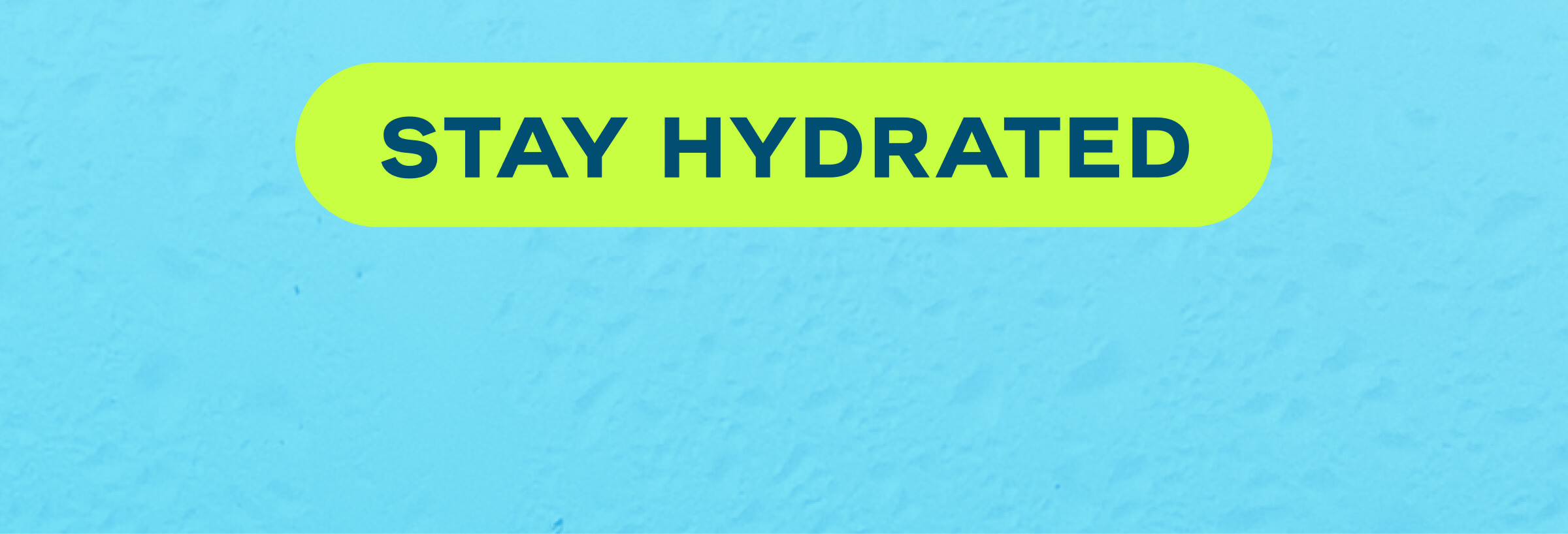 Stay Hydrated