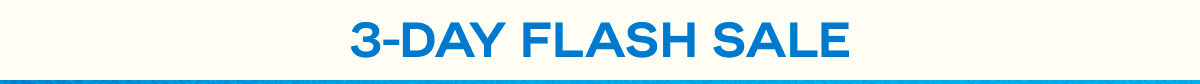 3-Day Flash Sale