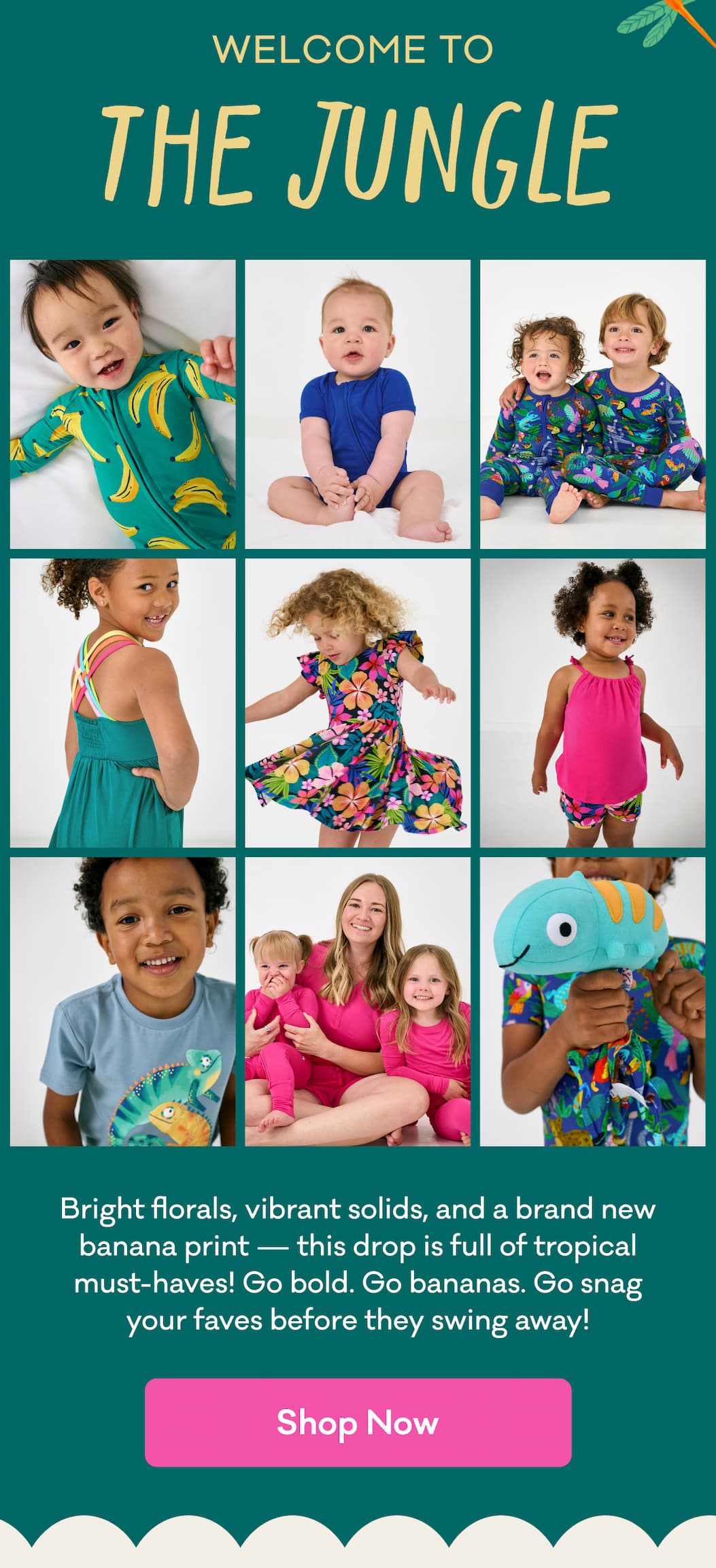 Welcome to The Jungle | Bright florals vibrant solids, and a brand new banana print - this drop is full of tropical must-haves! Go bold. Go bananas. Snag your faves before they swing away! | Shop Now