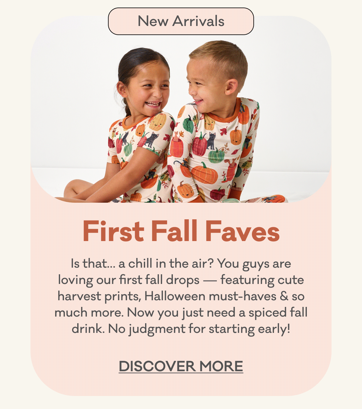 First Fall Faves | Is that… a chill in the air? You guys are loving our first fall drops — featuring cute harvest prints, Halloween must-haves & so much more. Now you just need a spiced fall drink. No judgment for starting early! | Discover More
