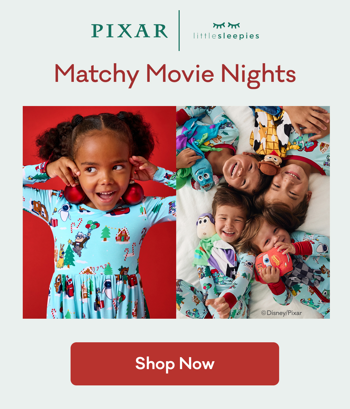 Pixar | Little Sleepies | Matchy Movie Nights | ©Disney/Pixar | Shop Now