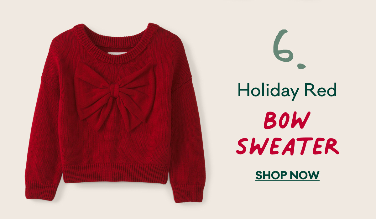 6. Holiday Red | Bow Sweater | Shop Now