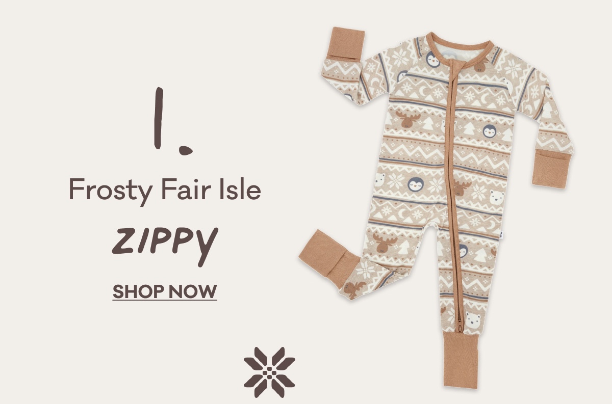 1. Frosty Fair Isle Zippy | Shop Now