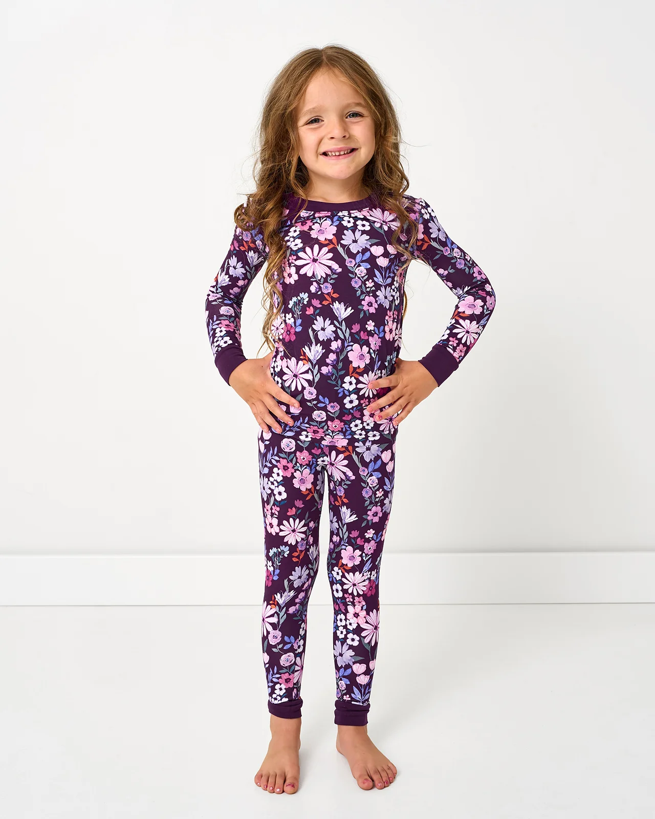 Image of Violet Meadow Two-Piece Pajama Set