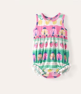 ladybug lane bubble romper