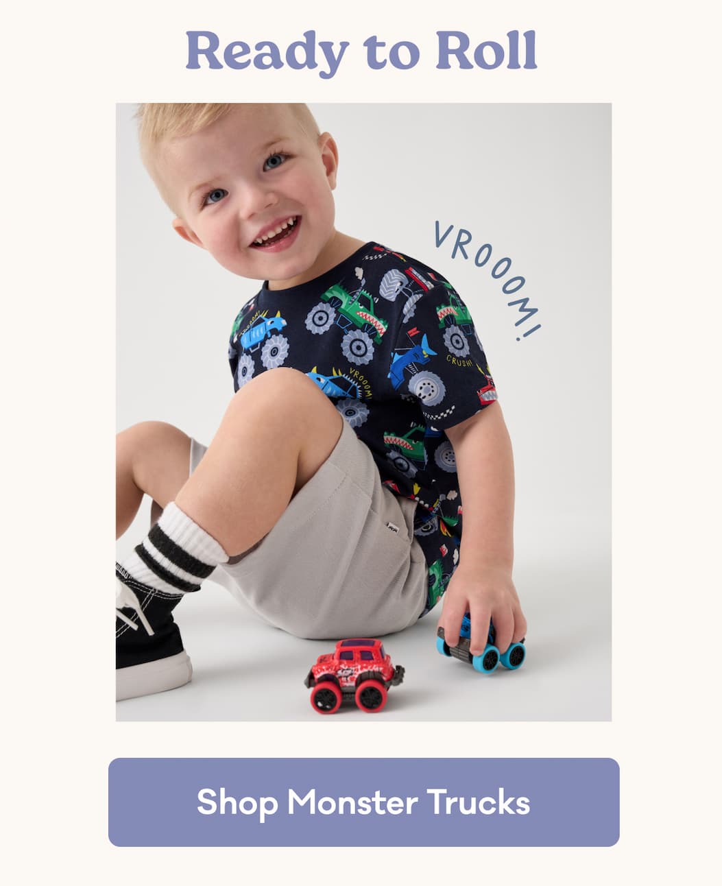Ready to Roll | Vroom! | Shop Monster Trucks