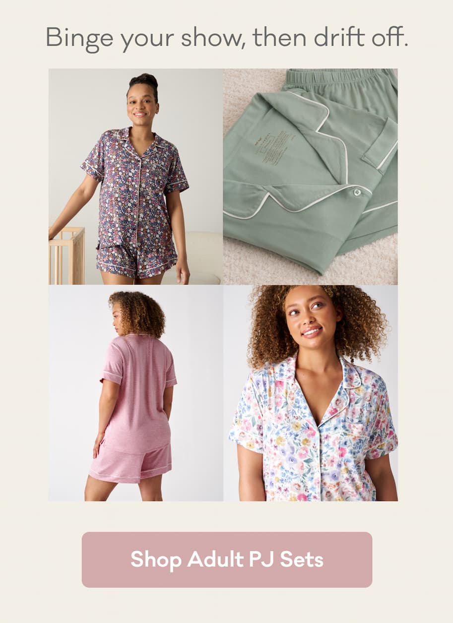 Binge your show, then drift off. | Shop Adult PJ Sets